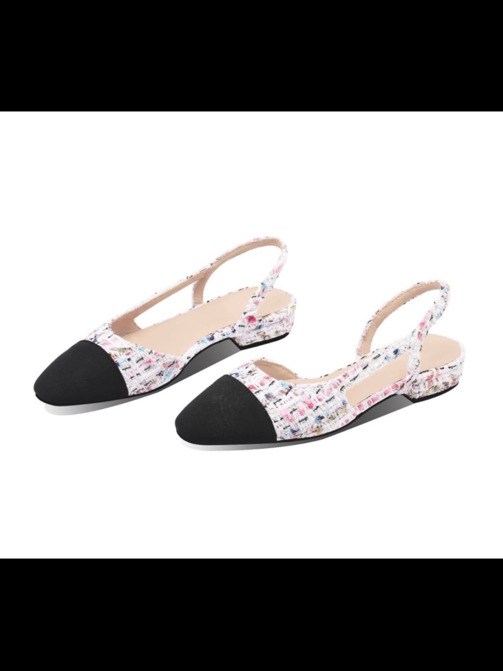 Adrizzlein Womens Slingback Flat Pumps